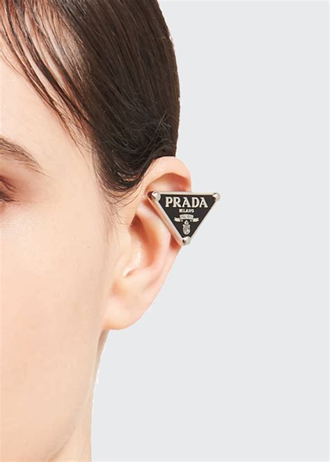 prada symbol earrings